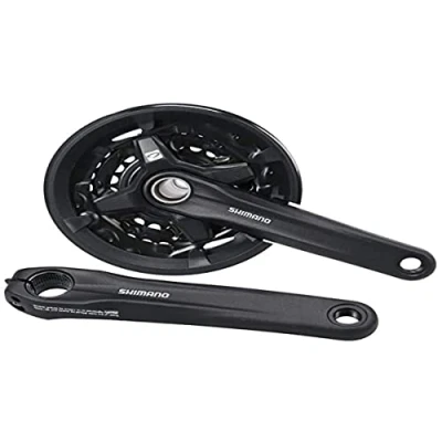 Abbildung von Kettenradgarnitur 3 X 9 Fach Shimano FC MT210 Mit 175mm Kurbel 40 30 22Z Schwarz