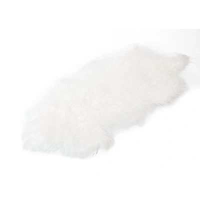 Abbildung von Reissner Lammfelle Naturform Tibetlammfell TP2 100x55cm Farbe weiß JAY02