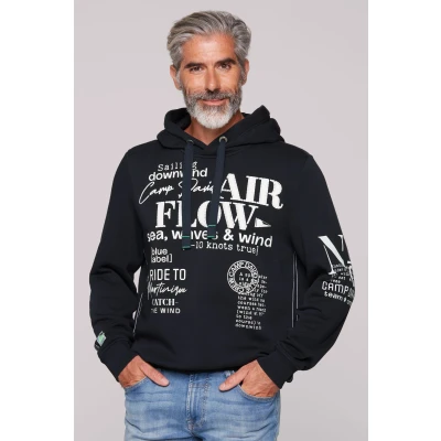 Abbildung von Camp David MIT Plakativen LOGO Prints Kapuzenpullover, Herren, Größe: 4XL, Navy