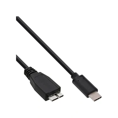 Abbildung von InLine 35722 USB 3.1 Kabel, Typ C Stecker an Micro B Stecker, schwarz, 2m