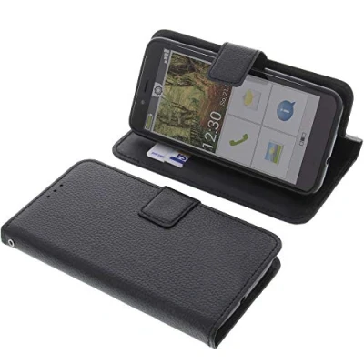 Abbildung von foto kontor Tasche kompatibel mit Emporia Smart 3 Mini Book Style schwarz Schutz Hülle Buch