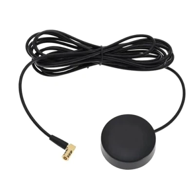 Abbildung von DAB Antenne Kompatibel mit Pioneer Kenwood Alpine Radios Auto SMB Anschluss Digitales Autoradio Windschutzscheiben Klebeantenne 3M