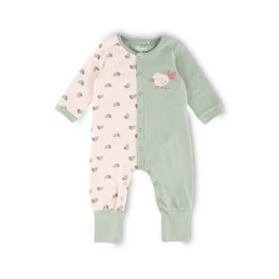 Abbildung von sigikid Pyjama für Kinder, Größe: 68, Grün rosa