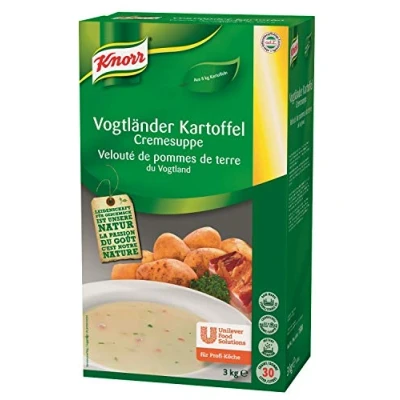 Abbildung von Knorr Vogtländer Kartoffel Cremesuppe Trockenmischung (frischer und Speckgeschmack) 1er Pack (1 x 3 kg)