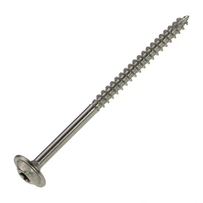 Abbildung von Tellerkopfschrauben 4 x 80 mm, Edelstahl A2 25 Stück, TX 20, ETA Zulassung, Teilgewinde