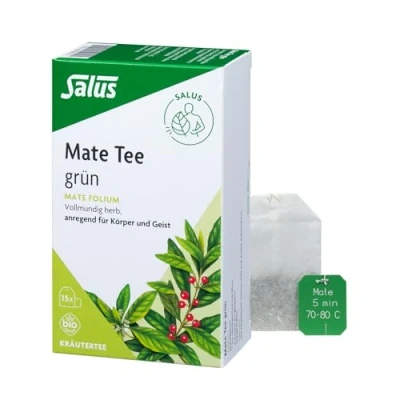 Abbildung von Mate Tee grün Kräutertee folium bio Salus