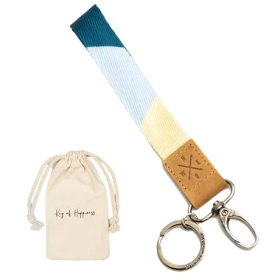 Abbildung von Things of Happiness Schlüsselanhänger Schlüsselband kurz mit Schlüsselring und Karabiner, kurzes Lanyard, Geschenk