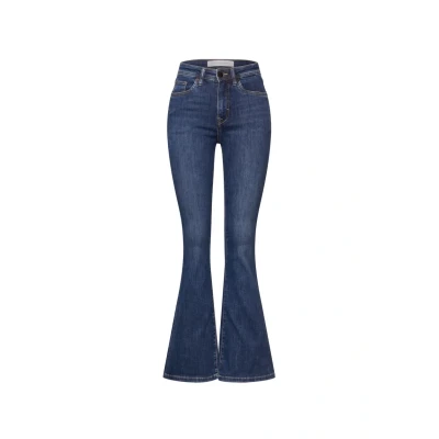 Abbildung von Street One Studio Damen F378441 Style LTD QR_Studio_Skinny Flare,hw, Dark Blue Washed, 25 W/30 L