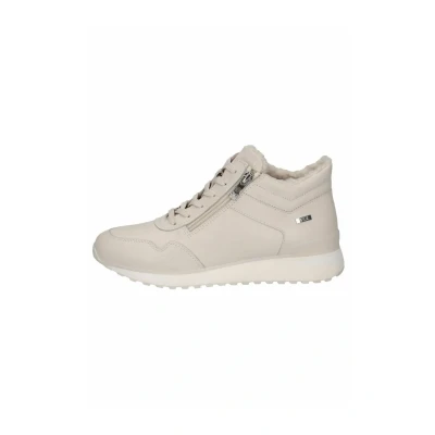 Abbildung von CAPRICE Damen Sneaker flach aus Leder Wasserabweisend, Cremefarben (Cream Nappa), 40 EU