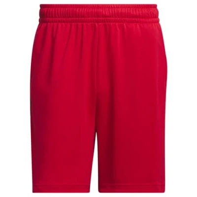 Abbildung von adidas Performance 3 Stripes Short kurze Sporthose, Herren, Größe: Lx9&quot;, Better scarlet/aurora black