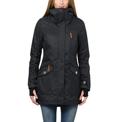 Abbildung von berydale Damen Funktions Parka mit Thermo Wattierung gegen Kälte, wasser und winddicht, atmungsaktiv, Kapuze Daumenschlaufen
