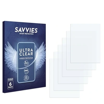 Abbildung von Savvies 6 Stück Schutzfolie für Metz Mecablitz 64 AF 1 digital Displayschutz Folie Ultra Transparent