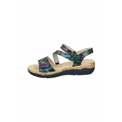 Abbildung von Remonte Keilsandalette, Damen, Größe: 43, Schwarz multi Schuhe
