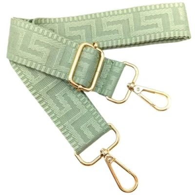 Abbildung von Verstellbarer Schultergurt für Taschen Erbsengrün, Taschengurte zum Wechseln, Taschengurt Breit mit Karabiner Gold, 80 130 cm Tragegurt Tasche Damen Schulterriemen, Handtasche, 3.8cm, 1307