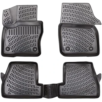 Abbildung von ELMASLINE Auto Fußmatten Gummi (4 St), für FORD FOCUS MK3 (2010 2014) 3. Generation 3D Gummimatten mit extra hohem Rand mehr Schutz Passend Baujahre:, 2010 2014