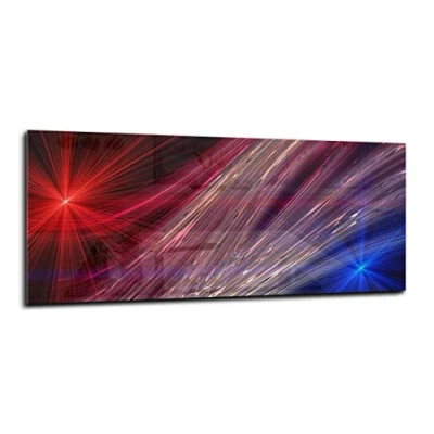 Abbildung von Canvasfly 100x40 Wandpaneele für Küche Deko Spritzschutz Küchenrückwand Glas Bilder Gehärtet Küchen Glasplatte aus Vorgespanntem Küchenrückwandplatte Abstraktion