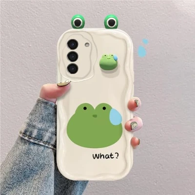 Abbildung von 3D Cartoon Hülle Kompatibel mit Samsung Galaxy S21 5G Süßes Stoßfestes und Stylisches Silikon Cover