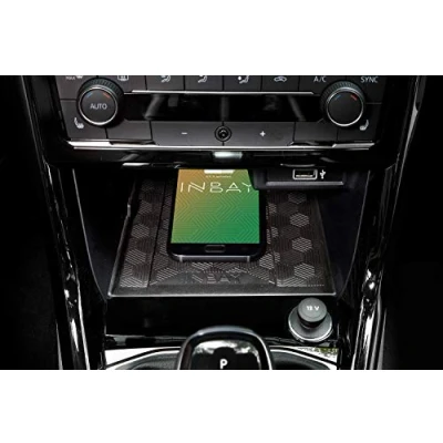 Abbildung von INBAY 10W Handyhalterung Auto Ablagefach Induktiv/Kabellos passend für VW T Cross (C1) 07/2019 2022 Autohalterung Zubehör Innenraum Qi