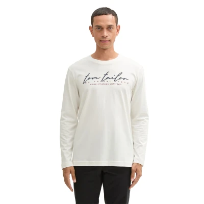 Abbildung von TOM TAILOR Langarmshirt mit Logo Print