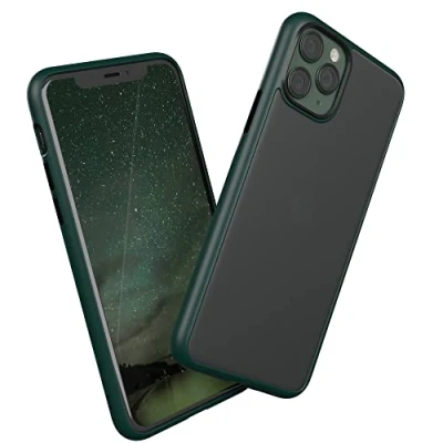 Abbildung von EAZY CASE Ultra Schutz Outdoor Hülle kompatibel mit iPhone 11 Pro, hochwertige Schutzhülle Aufprallschutz, Stoßfest und Kratzfest, dünne Handyhülle Kameraschutz, Nacht Grün