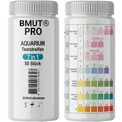 Abbildung von 100x 7in1 Aquarium Teststreifen Wassertest Teich Fische Wasserqualität