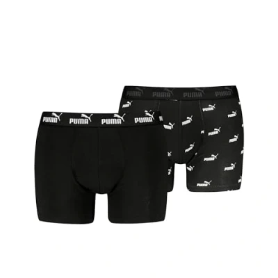 Abbildung von PUMA Men&#039;s Elements Boxer, Black, S (2er Pack)