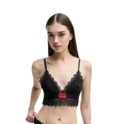 Abbildung von Hugo Triangel BH TRIANGLE PADDED LACE mit Label am Bund