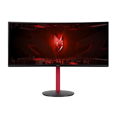 Abbildung von Acer Nitro XZ342CUP Gaming Monitor 34 Zoll (86cm Bildschirm) QHD, 165Hz DP, 100Hz HDMI, 1ms (VRB), 2xHDMI 2.0, DP 1.4, Curved, höhenverstellbar, DP/HDMI FreeSync Premium