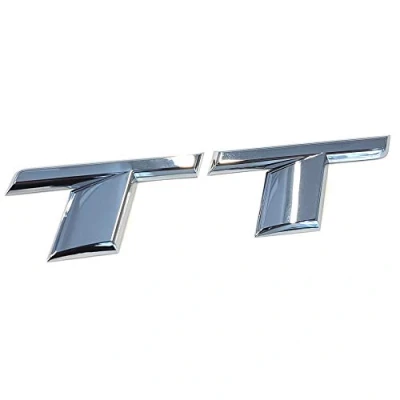 Abbildung von Audi 8S0853741A2ZZ Schriftzug TT Emblem Logo Aufkleber Modellbezeichnung, chrom glänzend