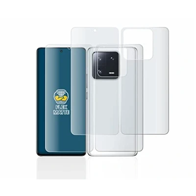 Abbildung von BROTECT Full Cover Schutzfolie Matt für Xiaomi 13 Pro (Display+Rückseite) (2 Stück) Screen Displayschutz Folie, 3D Curved, Anti Reflex