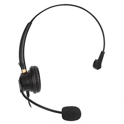 Abbildung von H600 3.5MV Telefon Headset,Geräuschunterdrückendes schnurgebundenes Mono Headset mit 3,5mm Klinke,Business Office für PC Smartphone Tablet Call Center,Einstellbare Lautstärke/Mute Mikrofon
