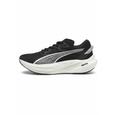 Abbildung von Puma Deviate Nitro Laufschuh Neutral, Damen, Größe: 41, Black white silver Schuhe