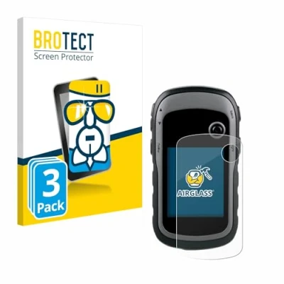 Abbildung von BROTECT Schutzglas für Garmin eTrex 30x (3 Stück) Schutzfolie Panzer Folie Glas [Extrem Kratzfest 9H, Anti Fingerprint, Ultra Transparent]