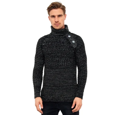 Abbildung von Rusty Neal Strickpullover, Herren, Größe: 4XL, Schwarz