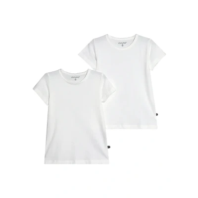 Abbildung von Minymo 2 PACK Tshirt print für Kinder, Größe: 104, White
