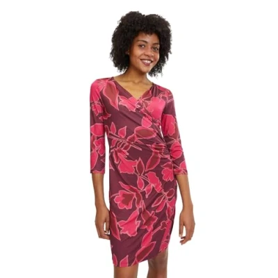 Abbildung von Cartoon Casual MIT 3/4 ARM Freizeitkleid, Damen, Größe: 36, Purple /pink