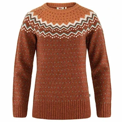 Abbildung von Fjallraven 89941 215 242 Övik Knit Sweater W Sweatshirt Damen Autumn Leaf Desert Brown Größe XXS