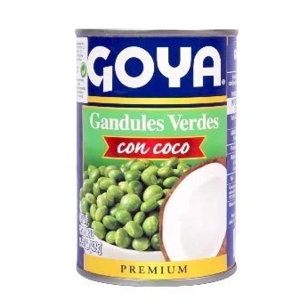 Abbildung von Goya Grüne Taubenerbsen mit Kokosnuss Fügen sie Ihren Mahlzeiten und Salaten hinzu, um ihr einen Hauch von einzigartigem Geschmack zu verleihen 425 G.