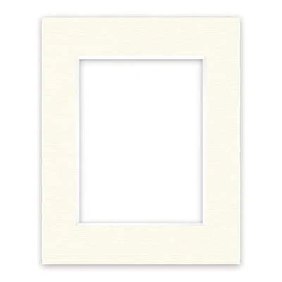 Abbildung von nielsen Conservation Passepartout Karton 1,5 mm Außenformat 24x30 cm für Bildformat 15x20 Cremeweiß strukturierte Oberfläche