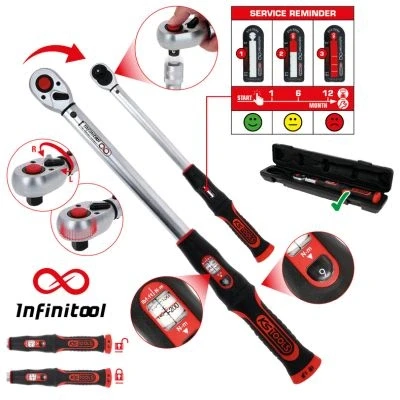 Abbildung von KS Tools 516.9042 1/2&quot; INFINITOOL Ratschen Drehmomentschlüssel, 20 200 Nm