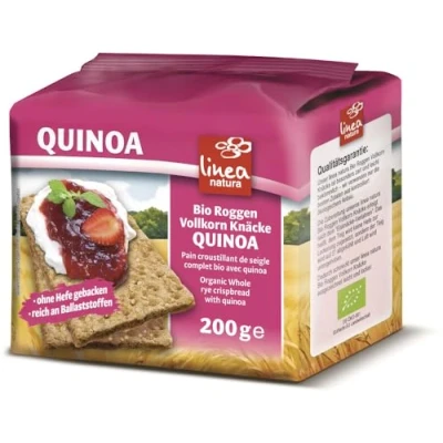 Abbildung von Linea Natura Bio Quinoa Vollkorn Knäcke, Knäckebrot, ohne Hefe gebacken, Bio, 200g