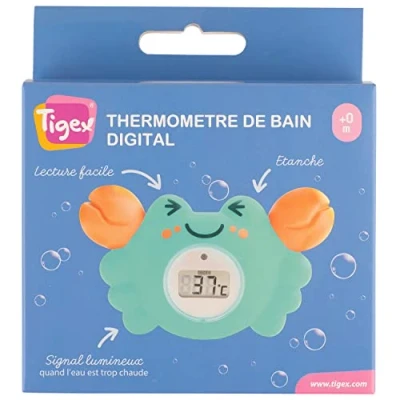 Abbildung von Tigex Badethermometer Digitales Thermometer Krabbe
