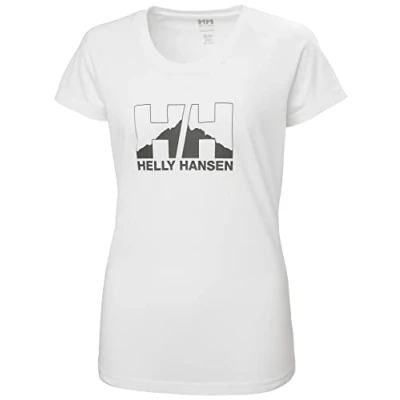 Abbildung von Helly Hansen Damen W Nord Graphic Drop T Shirt, 003 White, S