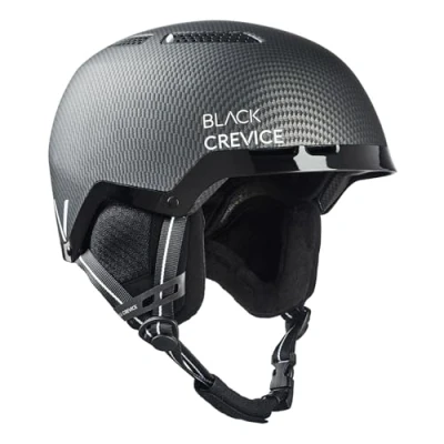 Abbildung von Black Crevice Skihelm Chamonix, matt schwarz Carbon/weiß, S (51 54 cm)…
