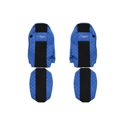 Abbildung von F CORE Elegance Q FX06 BLUE Sitzschonbezug Blau Textil, Eco Leder