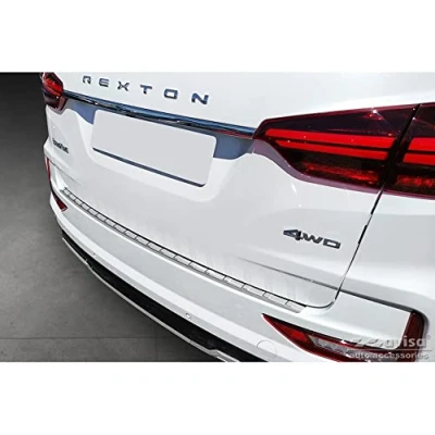 Abbildung von Avisa Edelstahl Heckstoßstangenschutz kompatibel mit SsangYong Rexton (YK) Facelift 2021 &#039;Ribs&#039;, Silber