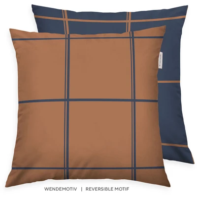 Abbildung von TOM TAILOR HOME Kissenhülle &quot;new bedroom, LARGE CHECK, 40x40cm oder 40x80cm&quot;, (1 St.), mit farbigem Markenreißverschluss