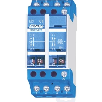 Abbildung von Eltako Stromstoßschalter 230V. 2 Schließer + Öffner 25A/250V AC XS12 220 230V
