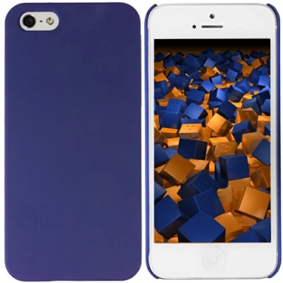 Abbildung von mumbi Hüllen &amp; Cases iPhone 5 5S , Hard Case blau, blau