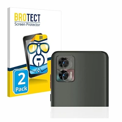 Abbildung von BROTECT (2 Stück Schutzfolie für Motorola Edge 30 Neo (NUR Kameraschutz) Displayschutz Folie Ultra Klar